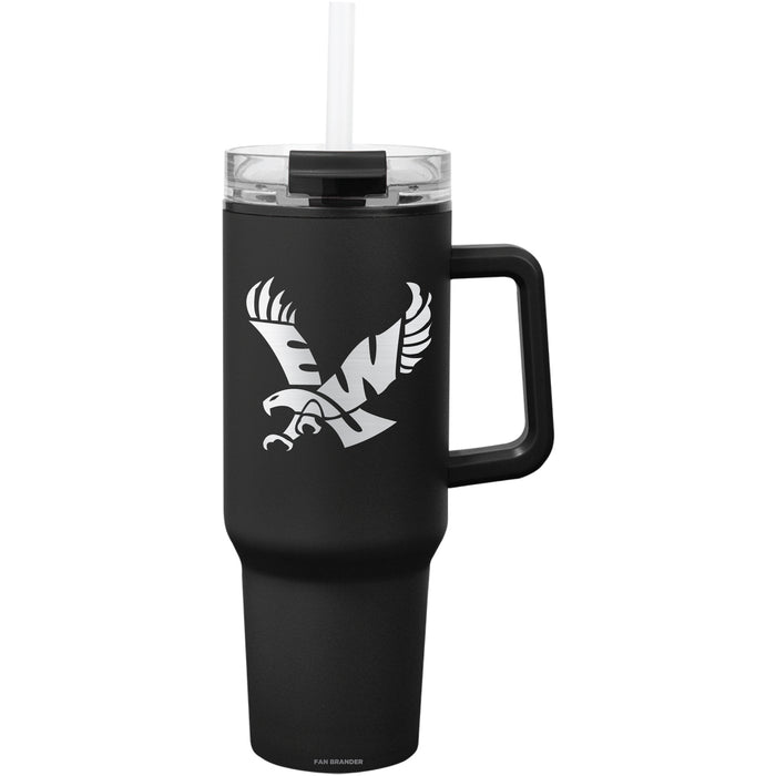 Fan Brander Quest Series 40oz Tumbler with Eastern Washington Eagles Etched Primary Logo