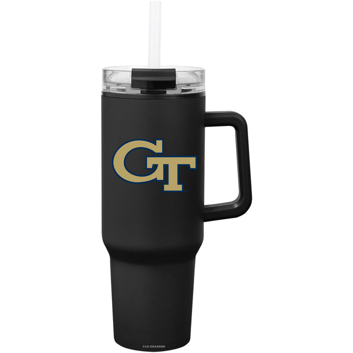 Fan Brander Quest Series 40oz Tumbler with Georgia Tech Yellow Jackets Primary Logo