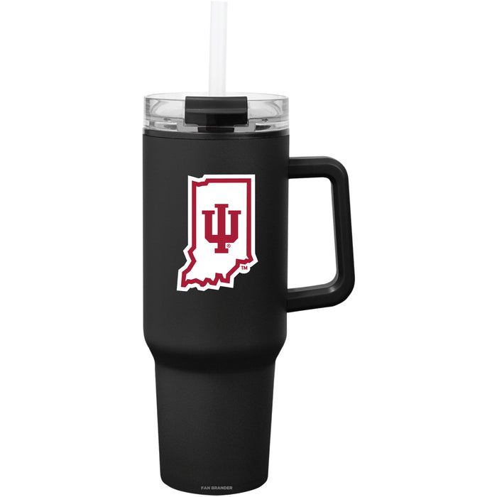 Fan Brander Quest Series 40oz Tumbler with Indiana Hoosiers Secondary Logo