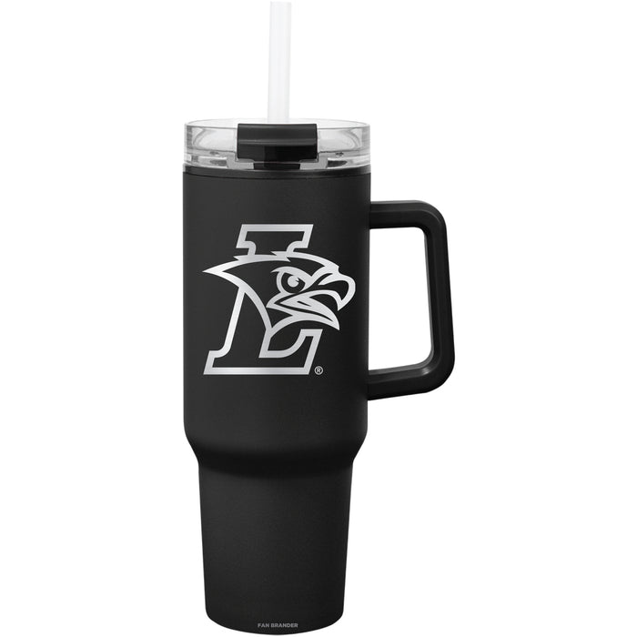 Fan Brander Quest Series 40oz Tumbler with Lehigh Mountain Hawks Etched Primary Logo