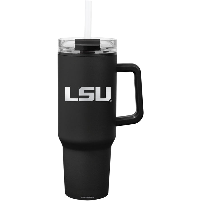 Fan Brander Quest Series 40oz Tumbler with LSU Tigers Etched Primary Logo