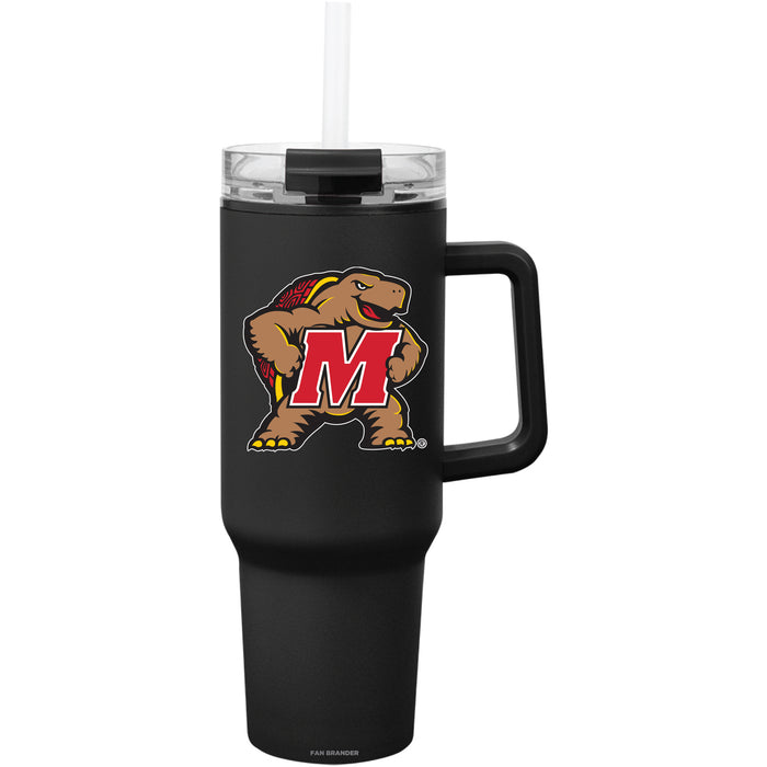 Fan Brander Quest Series 40oz Tumbler with Maryland Terrapins Secondary Logo