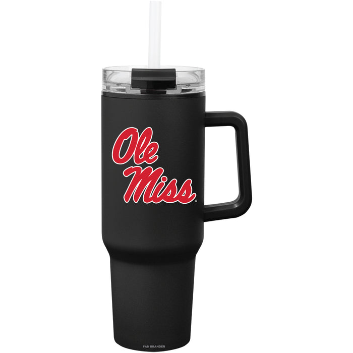 Fan Brander Quest Series 40oz Tumbler with Mississippi Ole Miss Primary Logo