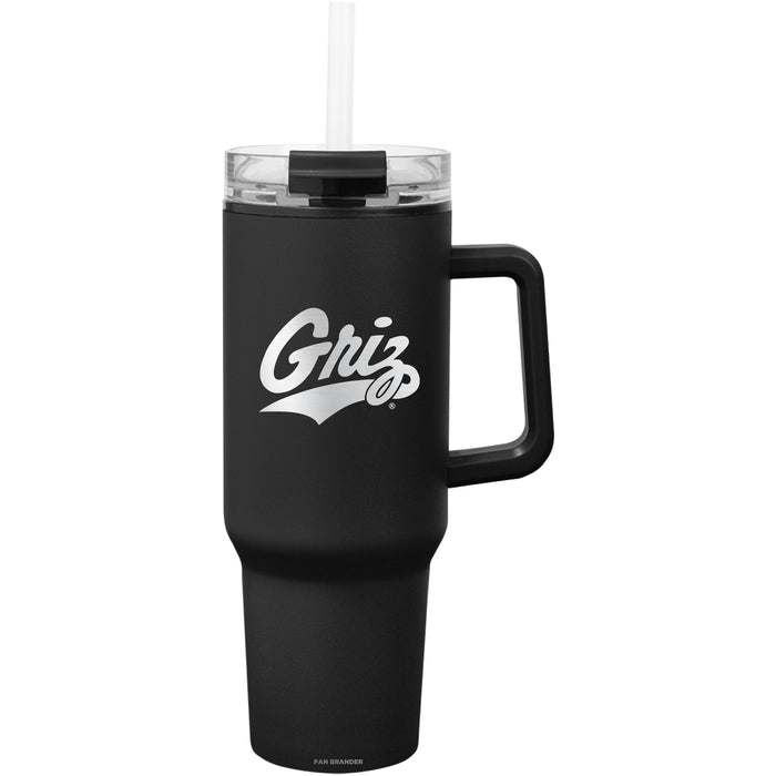 Fan Brander Quest Series 40oz Tumbler with Montana Grizzlies Etched Primary Logo