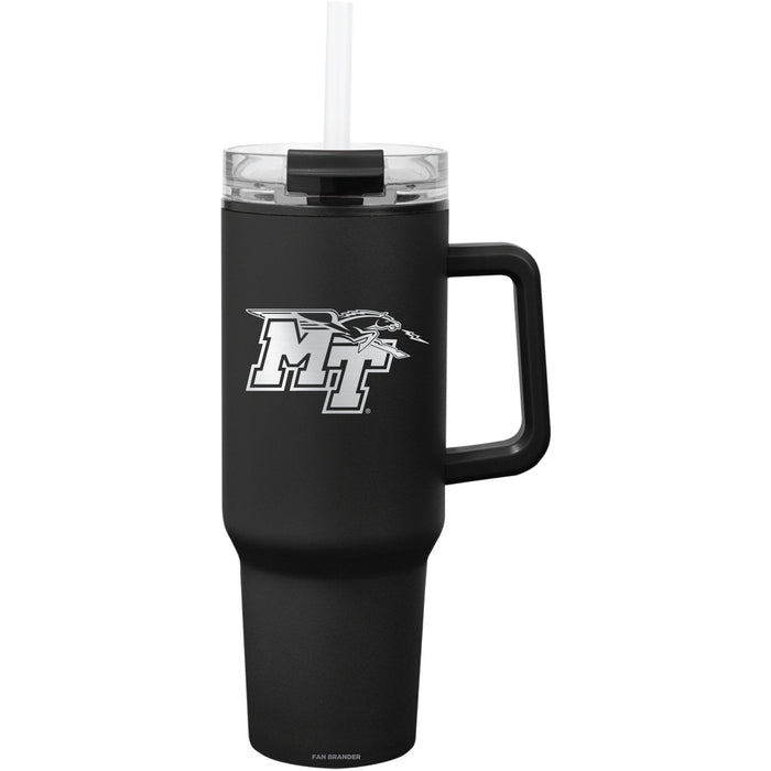Fan Brander Quest Series 40oz Tumbler with Middle Tennessee State Blue Raiders Etched Primary Logo