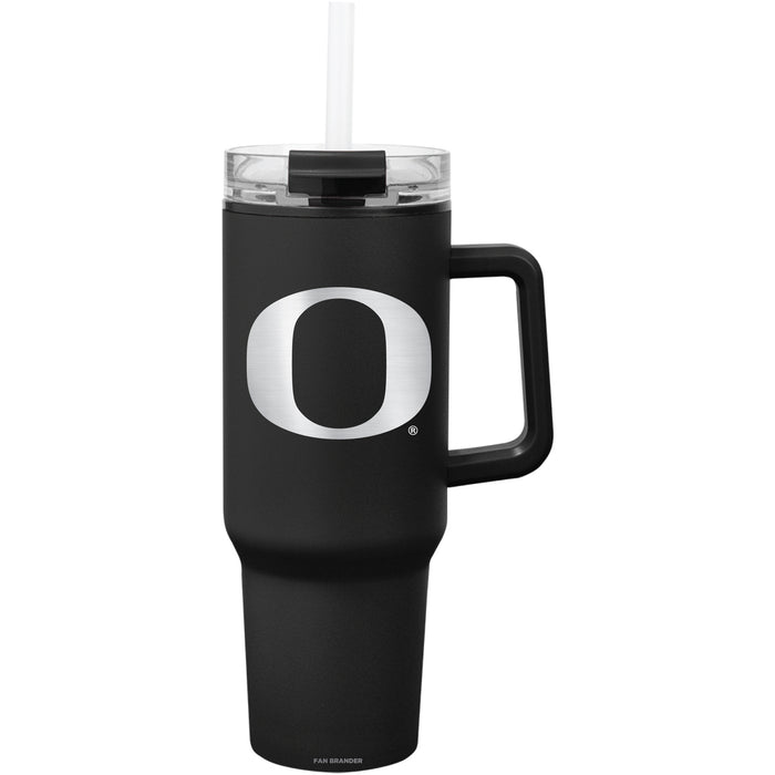 Fan Brander Quest Series 40oz Tumbler with Oregon Ducks Etched Primary Logo