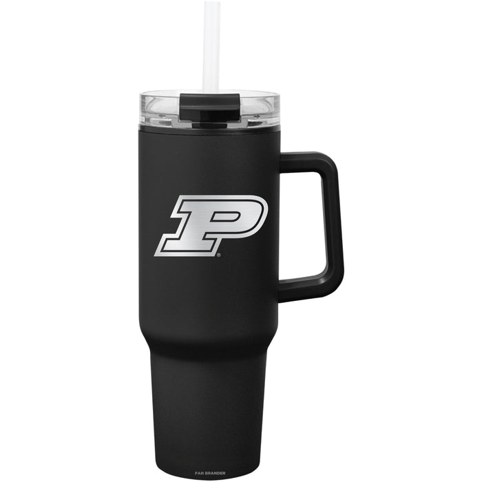 Fan Brander Quest Series 40oz Tumbler with Purdue Boilermakers Etched Primary Logo