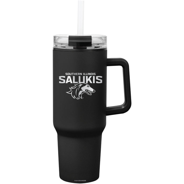 Fan Brander Quest Series 40oz Tumbler with Southern Illinois Salukis Etched Primary Logo