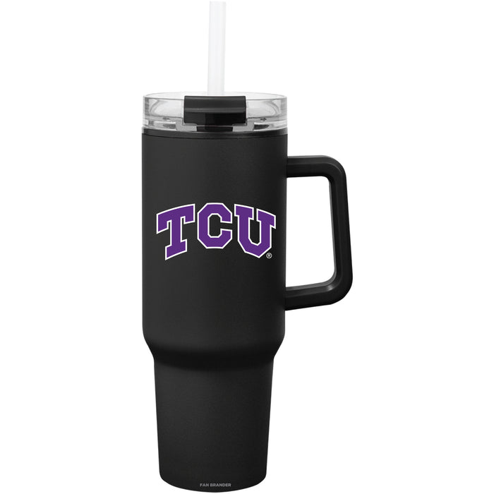 Fan Brander Quest Series 40oz Tumbler with Texas Christian University Horned Frogs Primary Logo