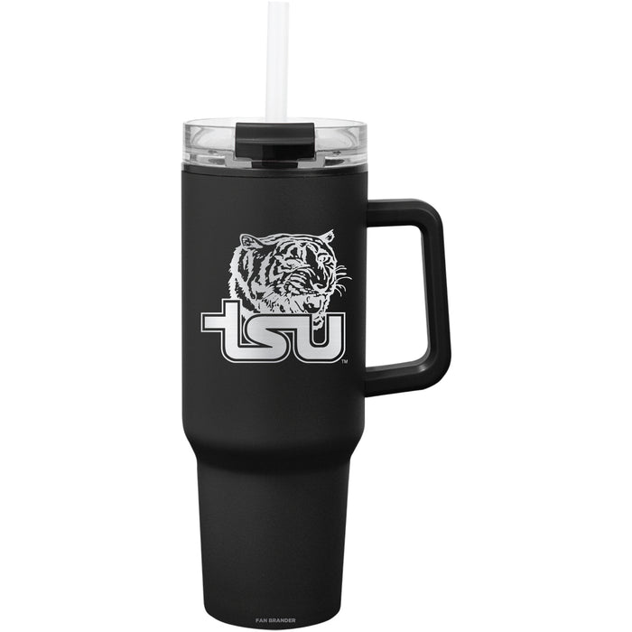 Fan Brander Quest Series 40oz Tumbler with Tennessee State Tigers Etched Primary Logo