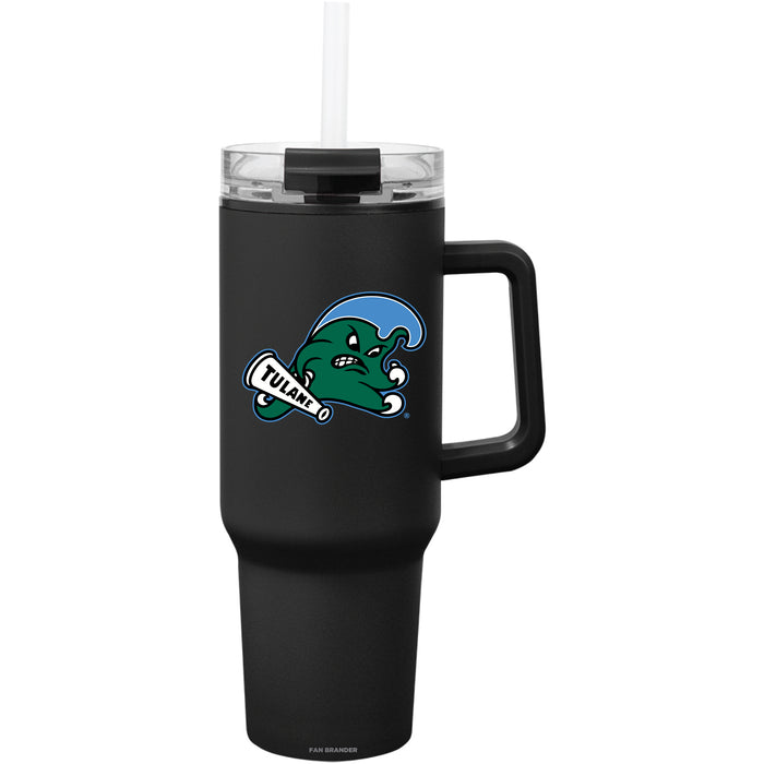 Fan Brander Quest Series 40oz Tumbler with Tulane Green Wave Primary Logo