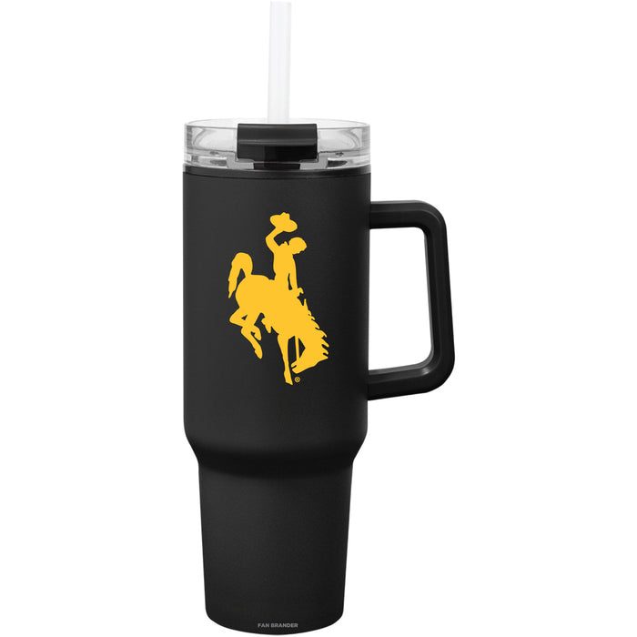 Fan Brander Quest Series 40oz Tumbler with Wyoming Cowboys Primary Logo