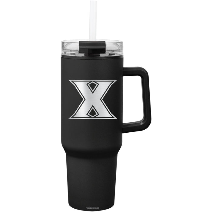 Fan Brander Quest Series 40oz Tumbler with Xavier Musketeers Etched Primary Logo