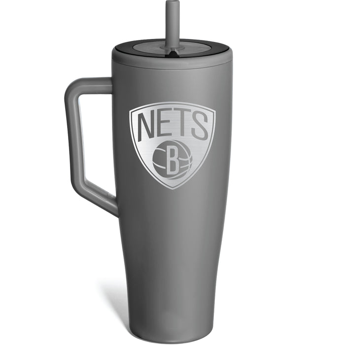 BruMate Era Tumbler with Brooklyn Nets Etched Primary Logo