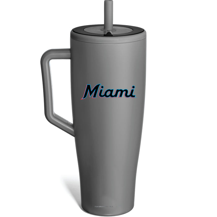 BruMate Era Tumbler with Miami Marlins Workmark Logo