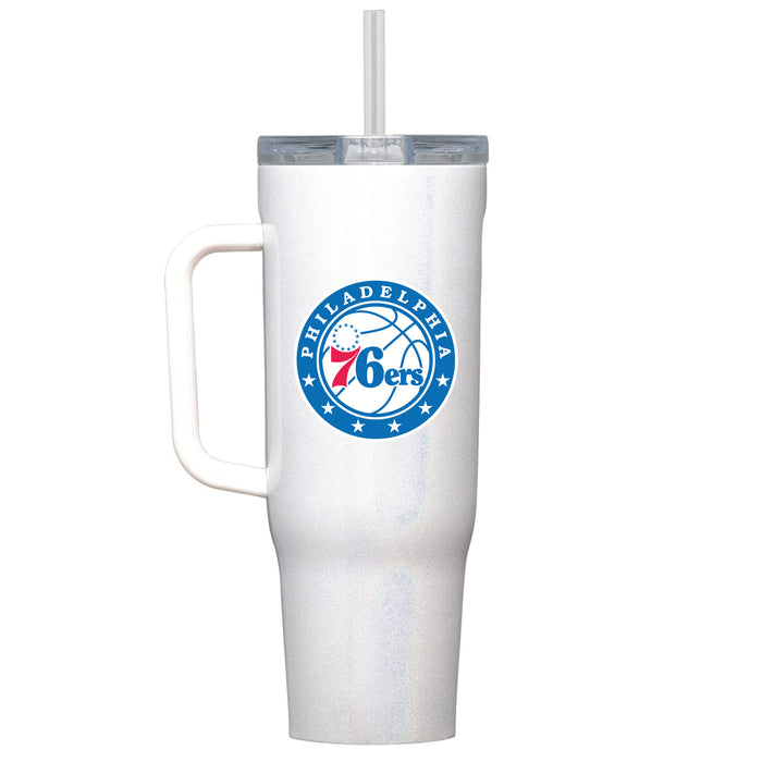 Corkcicle Cruiser 40oz Tumbler with Philadelphia 76ers Primary Logo