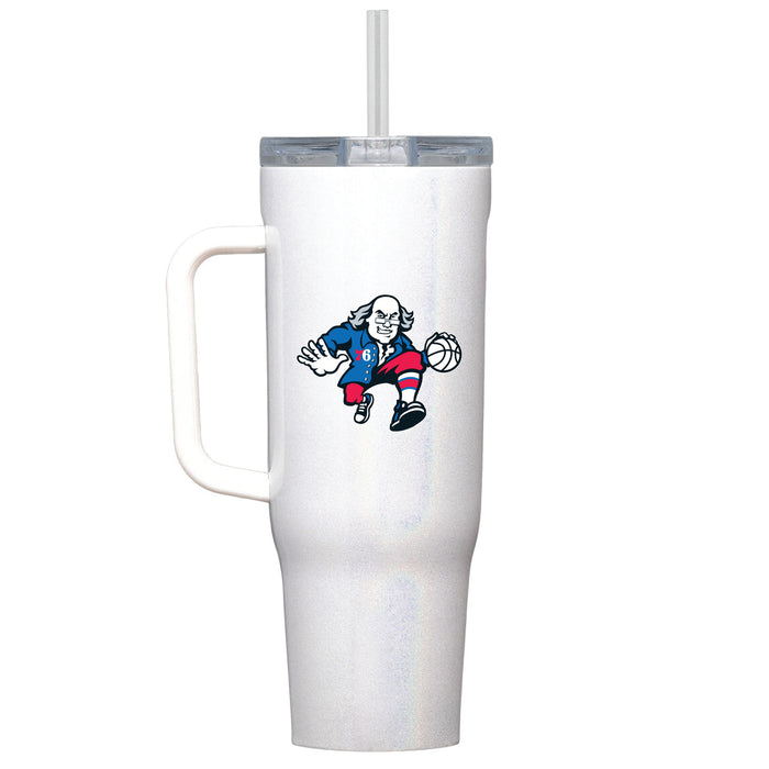 Corkcicle Cruiser 40oz Tumbler with Philadelphia 76ers Secondary Logo