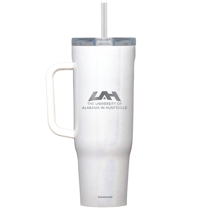 Corkcicle Cruiser 40oz Tumbler with UAH Chargers Etched Primary Logo