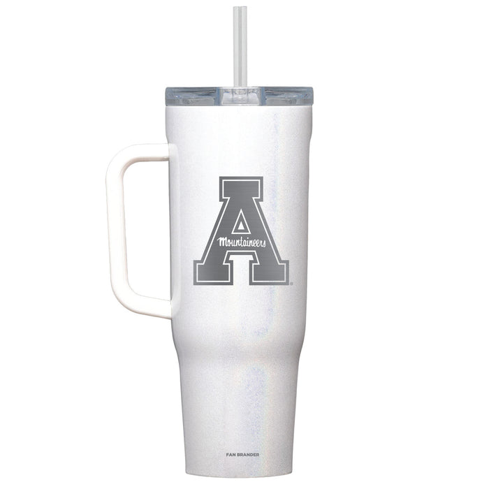 Corkcicle Cruiser 40oz Tumbler with Appalachian State Mountaineers Etched Primary Logo