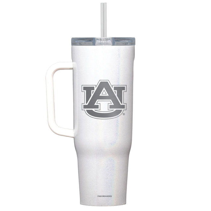 Corkcicle Cruiser 40oz Tumbler with Auburn Tigers Etched Primary Logo