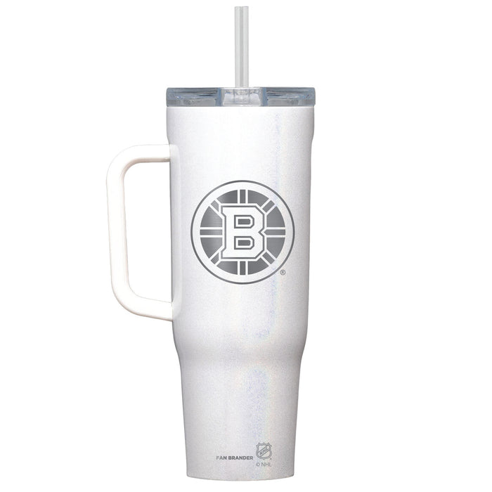 Corkcicle Cruiser 40oz Tumbler with Boston Bruins Etched Primary Logo