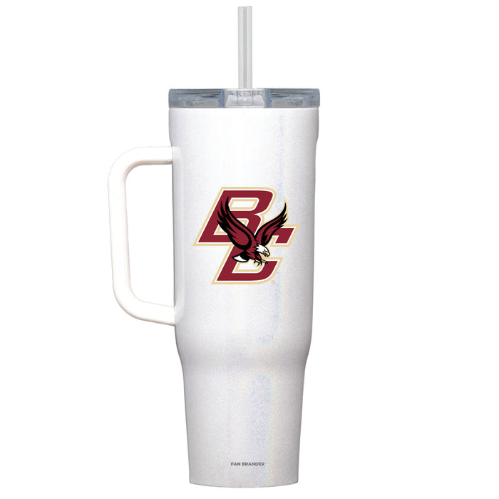 Corkcicle Cruiser 40oz Tumbler with Boston College Eagles Primary Logo