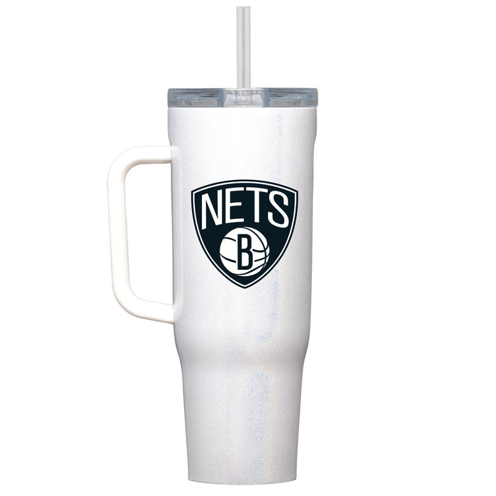 Corkcicle Cruiser 40oz Tumbler with Brooklyn Nets Primary Logo