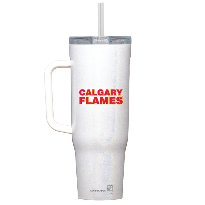 Corkcicle Cruiser 40oz Tumbler with Calgary Flames Secondary Logo