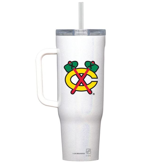 Corkcicle Cruiser 40oz Tumbler with Chicago Blackhawks Secondary Logo