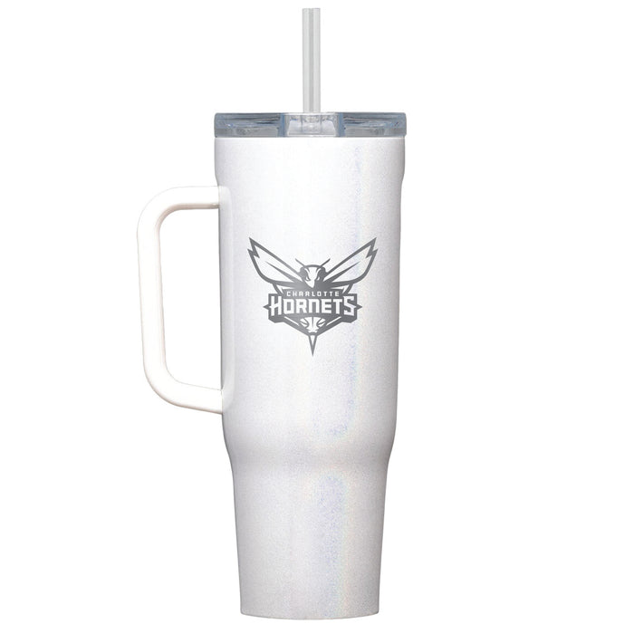 Corkcicle Cruiser 40oz Tumbler with Charlotte Hornets Etched Primary Logo