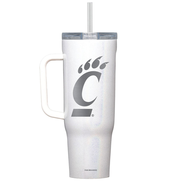 Corkcicle Cruiser 40oz Tumbler with Cincinnati Bearcats Etched Primary Logo