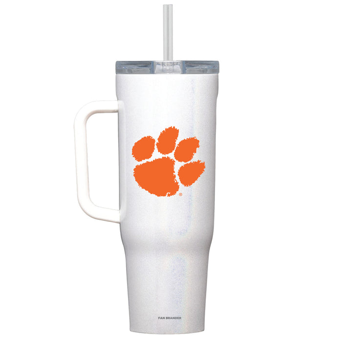 Corkcicle Cruiser 40oz Tumbler with Clemson Tigers Primary Logo