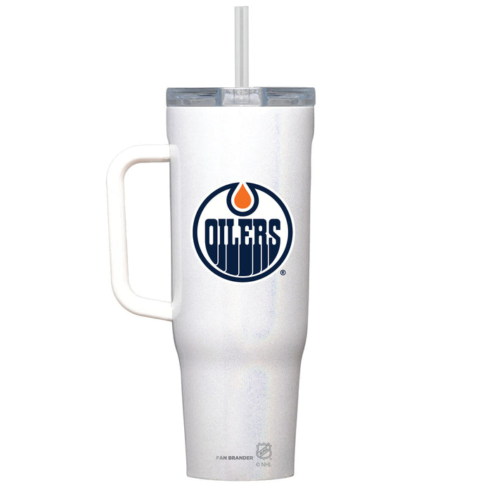 Corkcicle Cruiser 40oz Tumbler with Edmonton Oilers Primary Logo