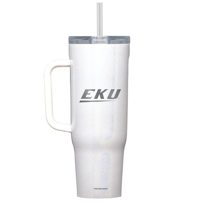 Corkcicle Cruiser 40oz Tumbler with Eastern Kentucky Colonels Etched Primary Logo