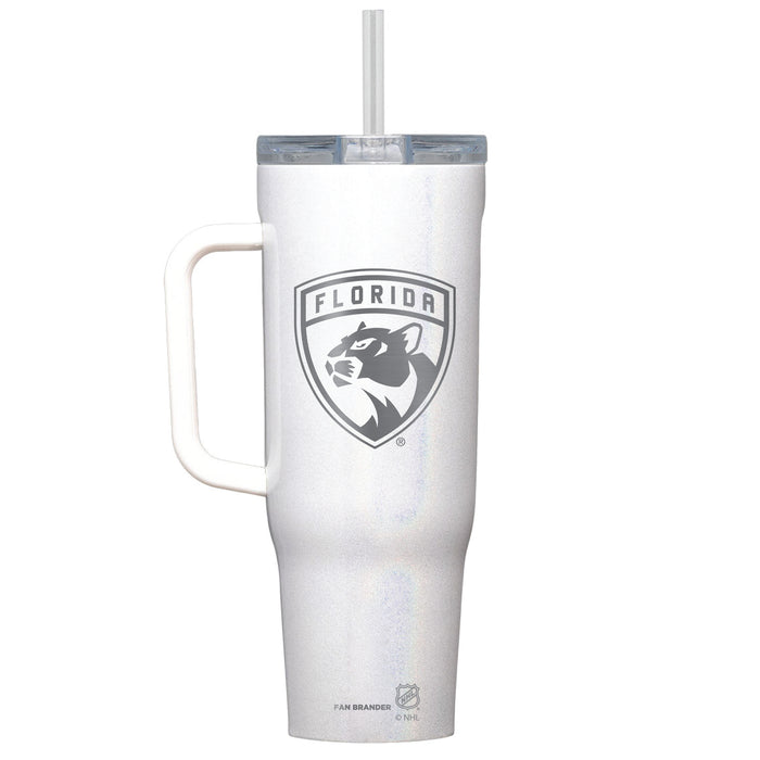 Corkcicle Cruiser 40oz Tumbler with Florida Panthers Etched Primary Logo