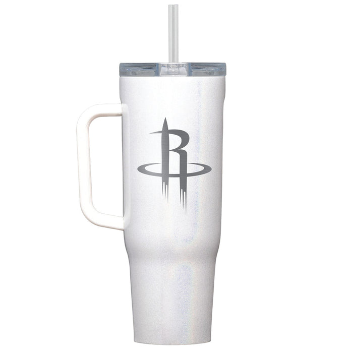 Corkcicle Cruiser 40oz Tumbler with Houston Rockets Etched Primary Logo