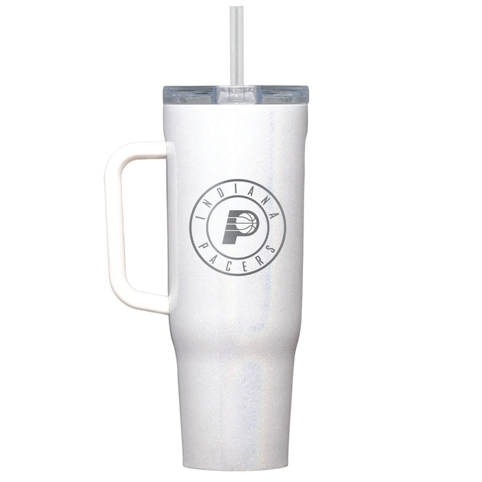 Corkcicle Cruiser 40oz Tumbler with Indiana Pacers Etched Primary Logo