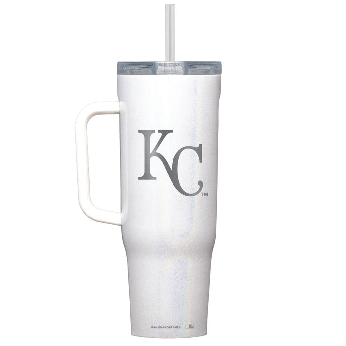 Corkcicle Cruiser 40oz Tumbler with Kansas City Royals Etched Primary Logo