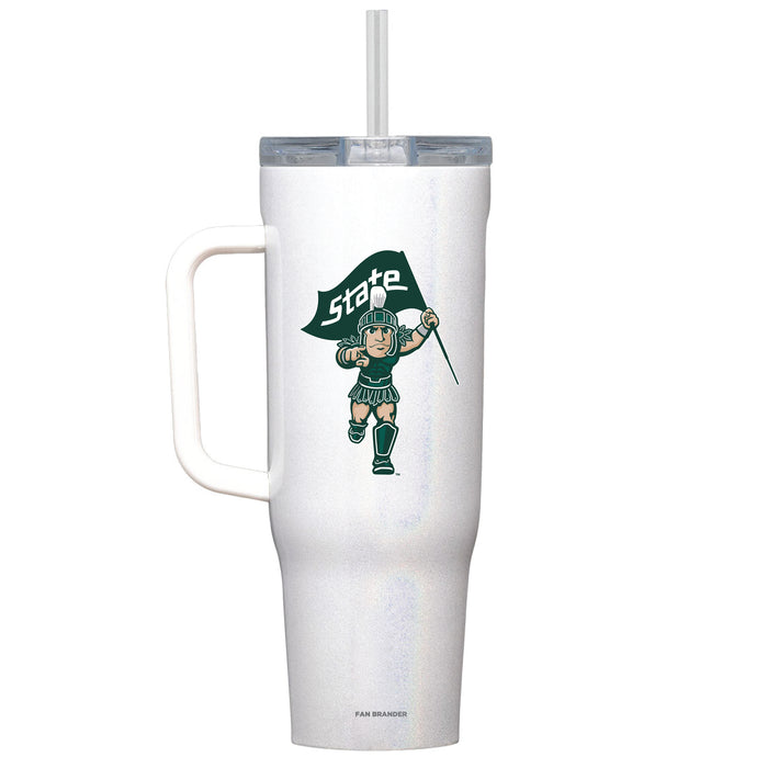 Corkcicle Cruiser 40oz Tumbler with Michigan State Spartans Secondary Logo
