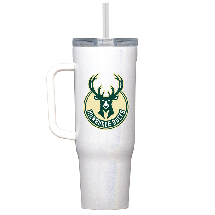 Corkcicle Cruiser 40oz Tumbler with Milwaukee Bucks Primary Logo