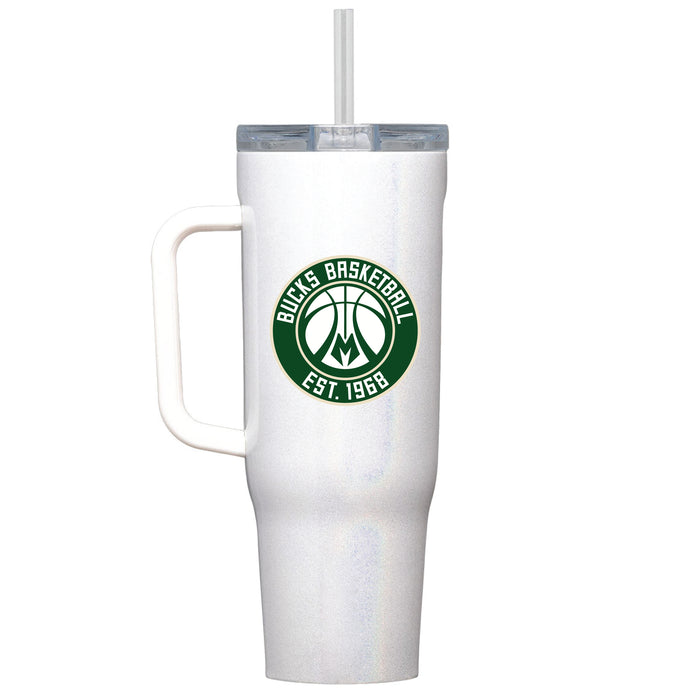 Corkcicle Cruiser 40oz Tumbler with Milwaukee Bucks Secondary Logo