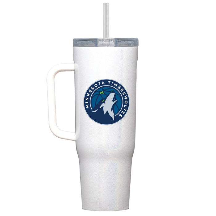 Corkcicle Cruiser 40oz Tumbler with Minnesota Timberwolves Primary Logo