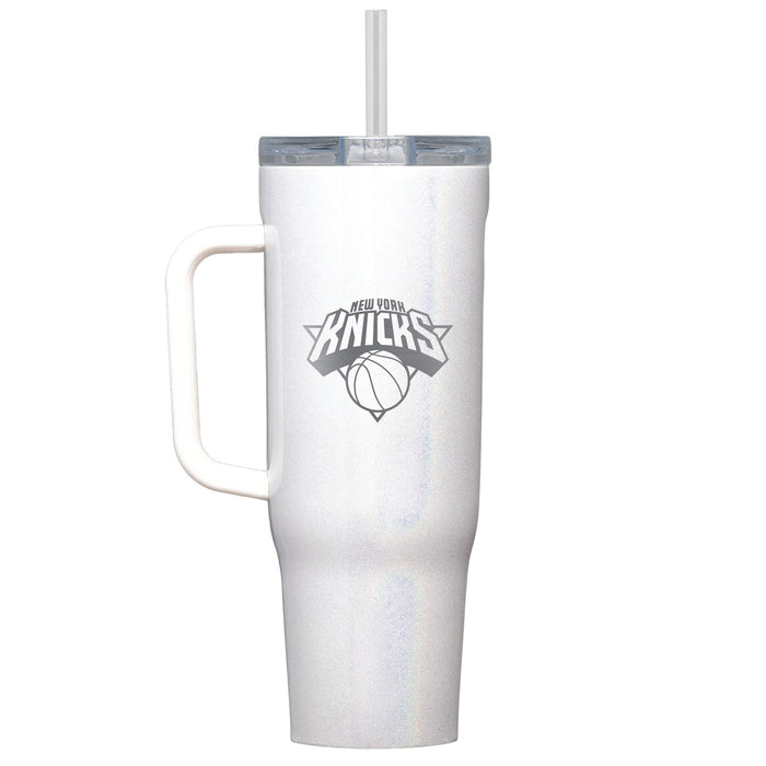 Corkcicle Cruiser 40oz Tumbler with New York Knicks Etched Primary Logo