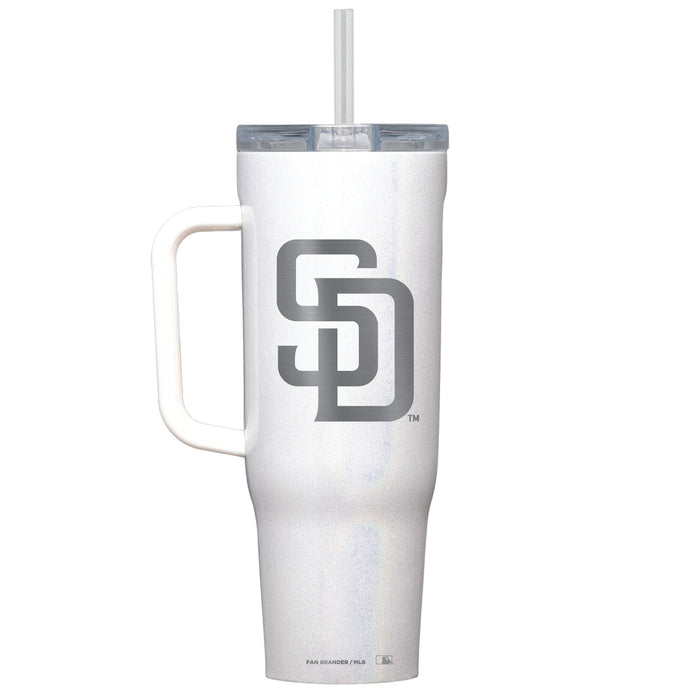 Corkcicle Cruiser 40oz Tumbler with San Diego Padres Etched Primary Logo