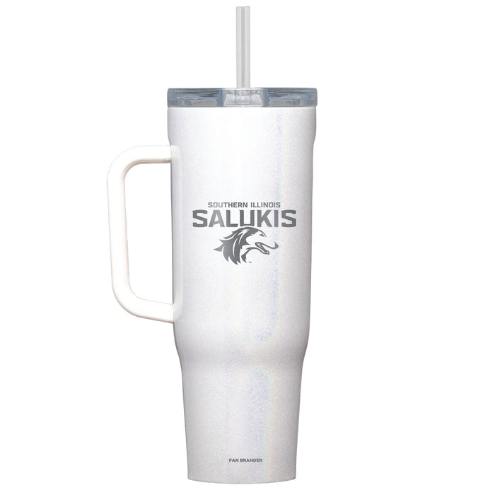 Corkcicle Cruiser 40oz Tumbler with Southern Illinois Salukis Etched Primary Logo