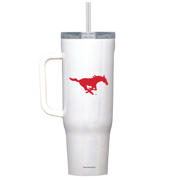 Corkcicle Cruiser 40oz Tumbler with SMU Mustangs Secondary Logo