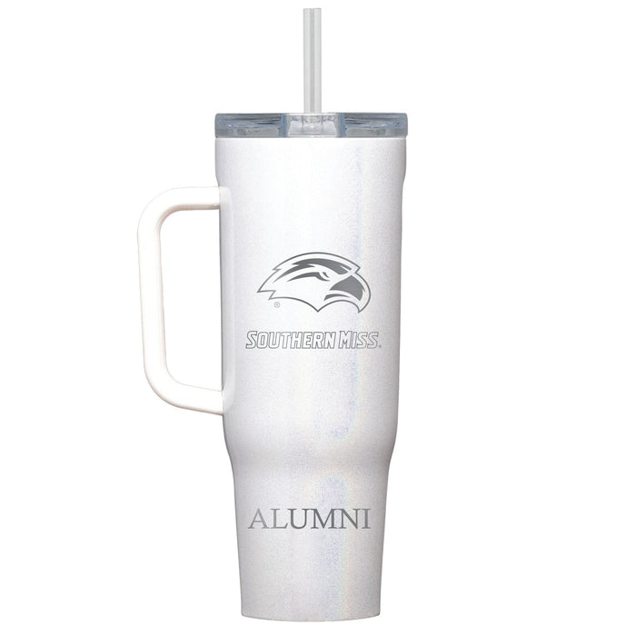 Corkcicle Cruiser 40oz Tumbler with Southern Mississippi Golden Eagles Alumni Primary Logo