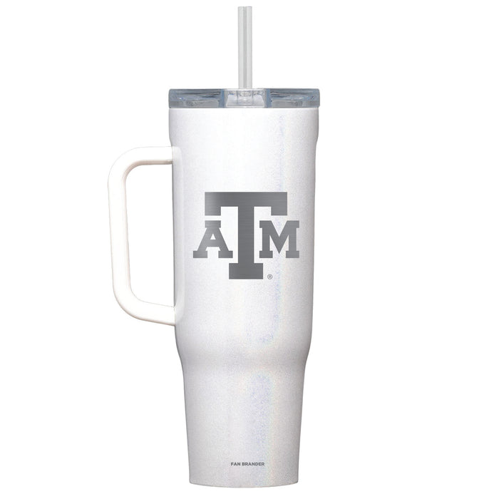 Corkcicle Cruiser 40oz Tumbler with Texas A&M Aggies Etched Primary Logo