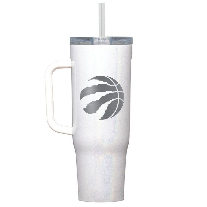 Corkcicle Cruiser 40oz Tumbler with Toronto Raptors Etched Primary Logo