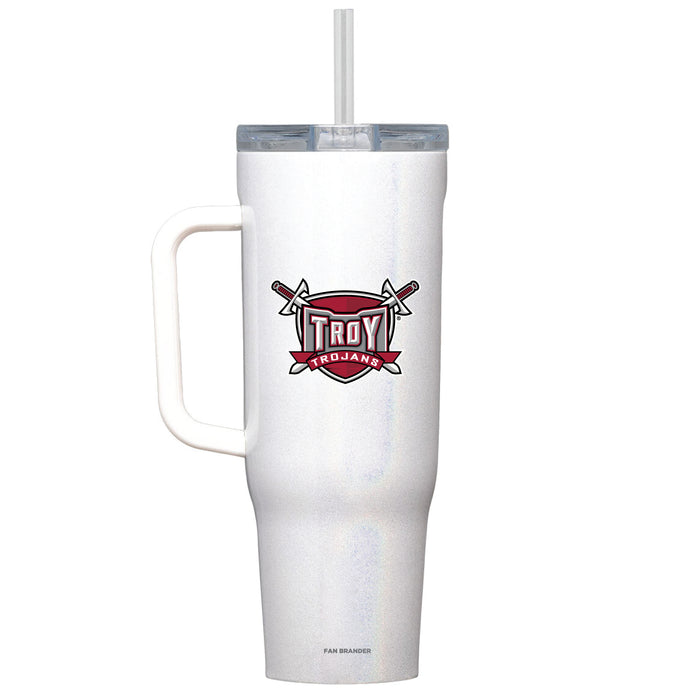 Corkcicle Cruiser 40oz Tumbler with Troy Trojans Secondary Logo